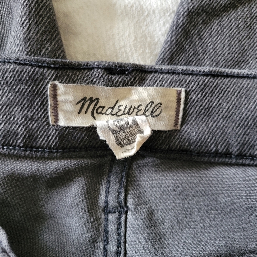 Madewell Perfect Vintage Flare Crop Jeans Grey Denim Size 27 - Picture 8 of 10